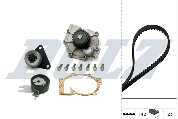 DOLZ Vandpumpe + tandremssæt kd164