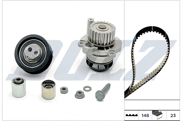 DOLZ Vandpumpe + tandremssæt kd165