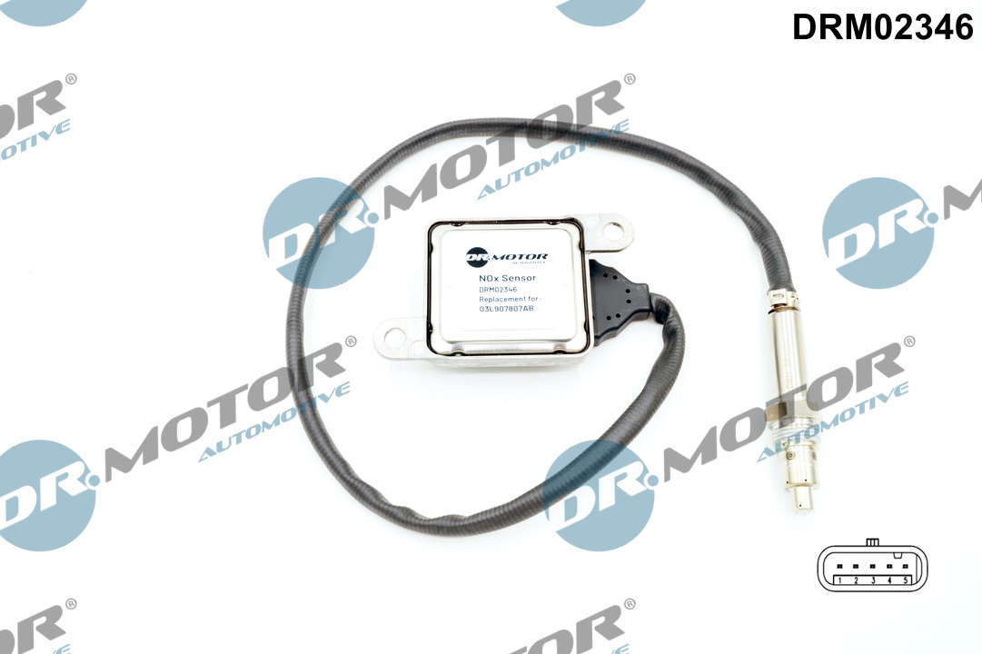 DR.MOTOR AUTOMOTIVE NOx-sensor, NOx-katalysator drm02346 efter katalysator for VW