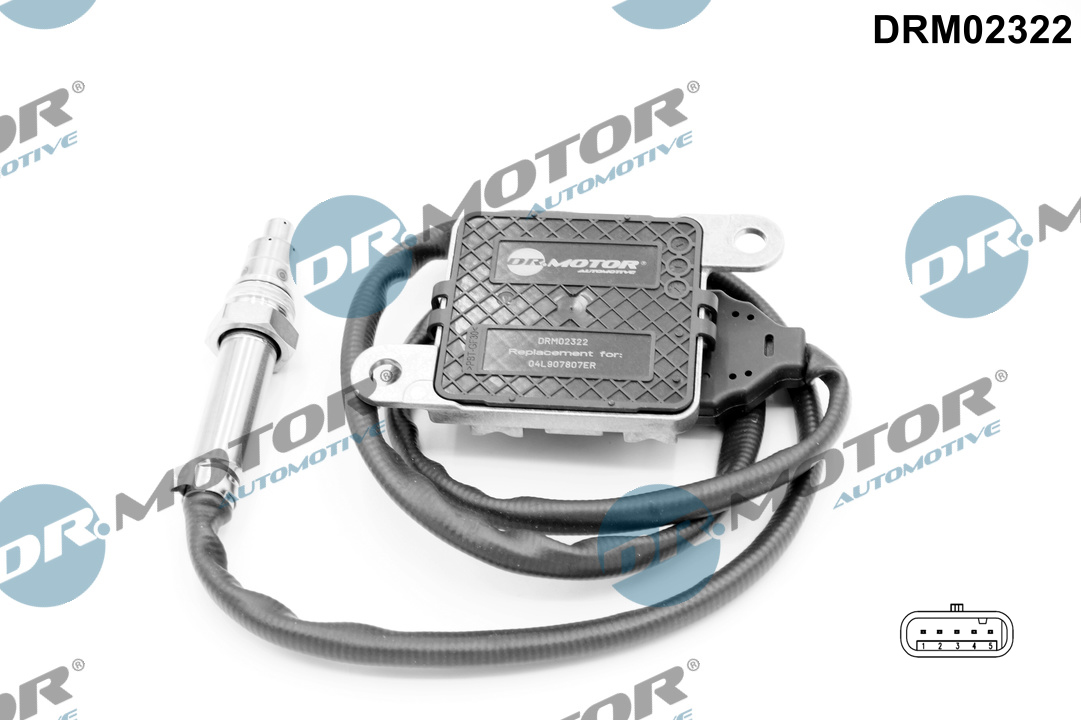 DR.MOTOR AUTOMOTIVE NOx-sensor, NOx-katalysator drm02322 efter udstødningsturbolader for VW
