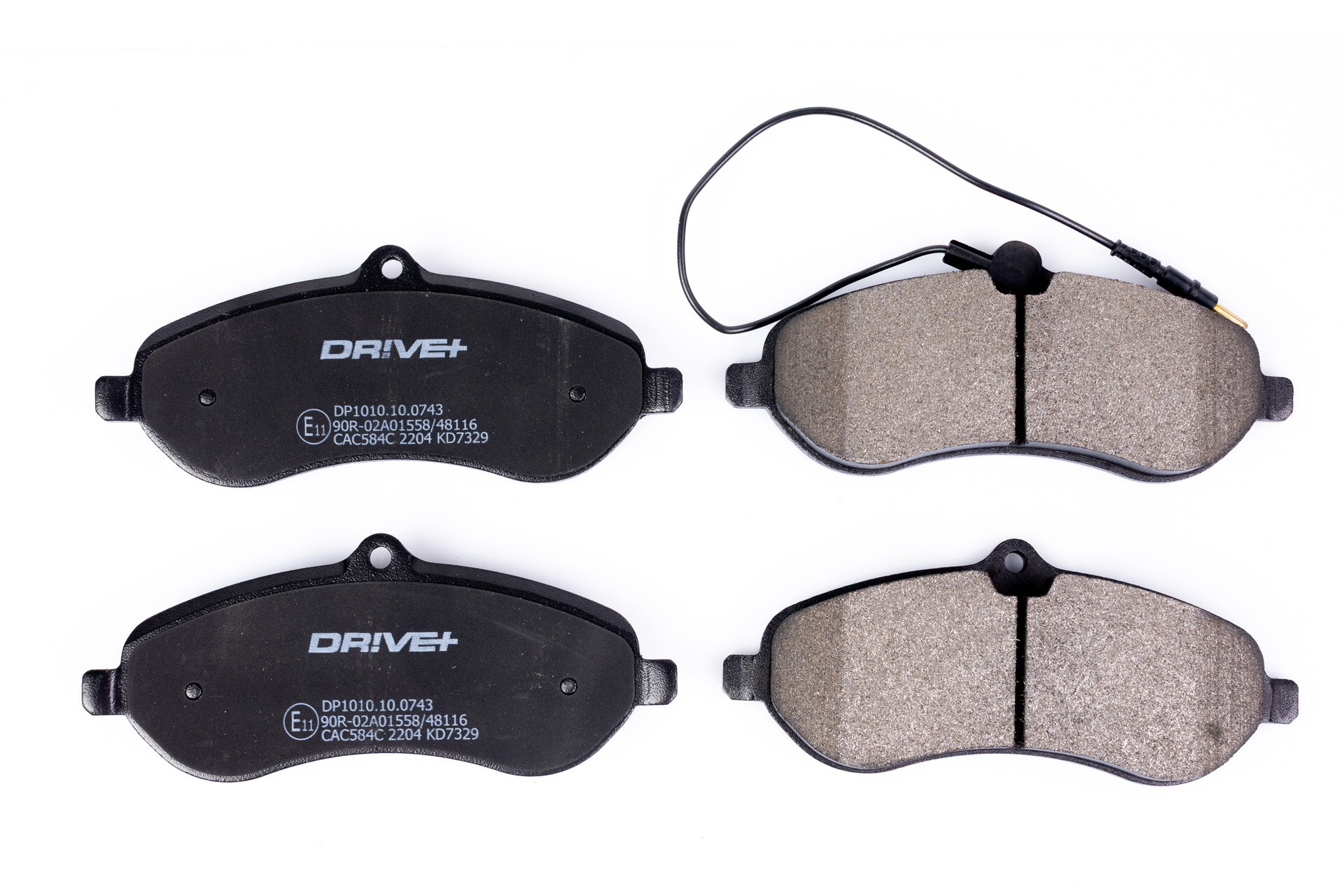DR!VE+ Bremseklodser dp1010100743 foraksel for PEUGEOT FIAT LANCIA TOYOTA
