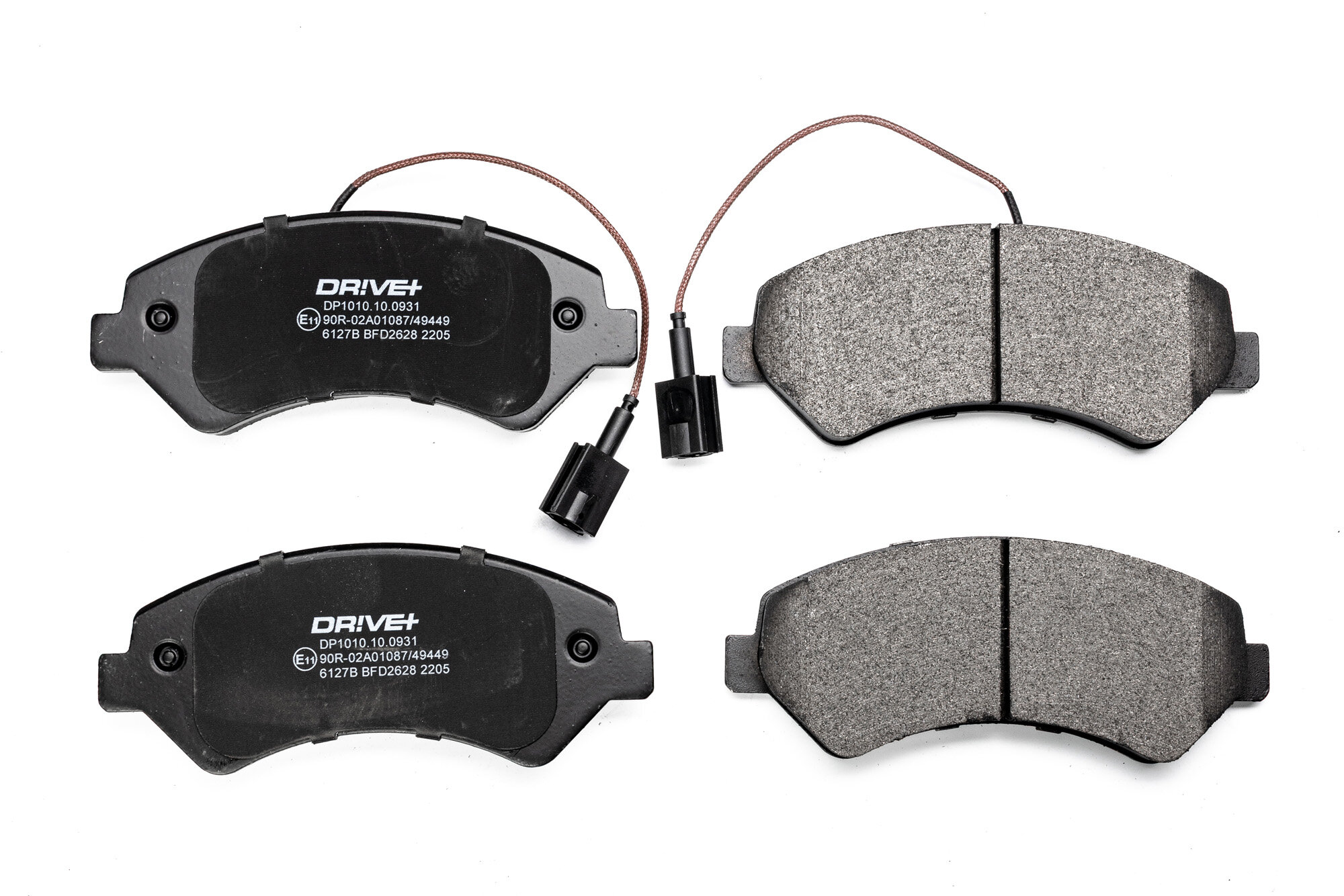 DR!VE+ Bremseklodser dp1010100931 foraksel for PEUGEOT FIAT VAUXHALL CITROËN TOYOTA RAM