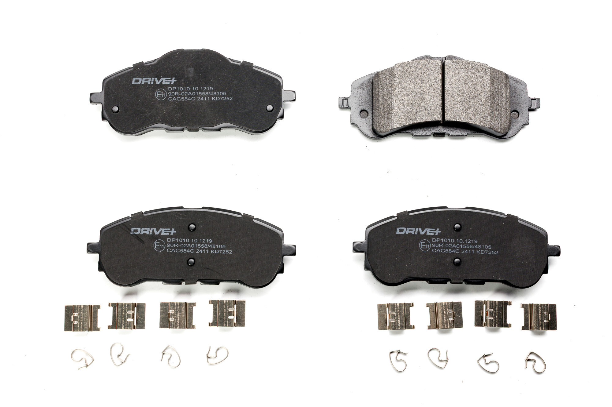 DR!VE+ Bremseklodser dp1010101219 foraksel for VAUXHALL PEUGEOT TOYOTA