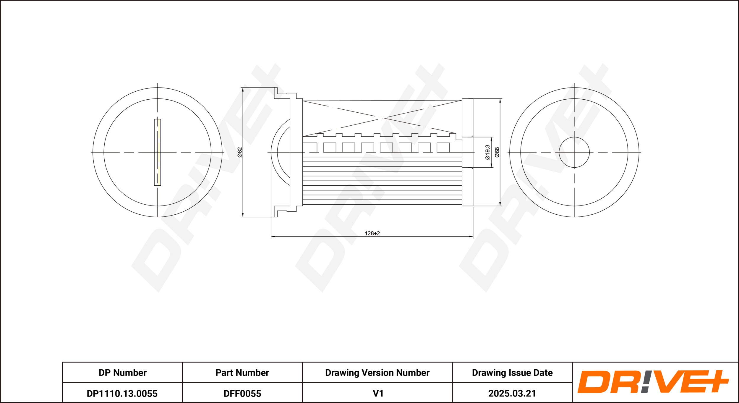 DR!VE+ Brændstof-filter dp1110130055 Filterindsats outer_diameter_1_mm_978|Yderdiameter 1 [mm]|81 outer_diameter_2_mm_979|Yderdiameter 2 [mm]|68 127mm