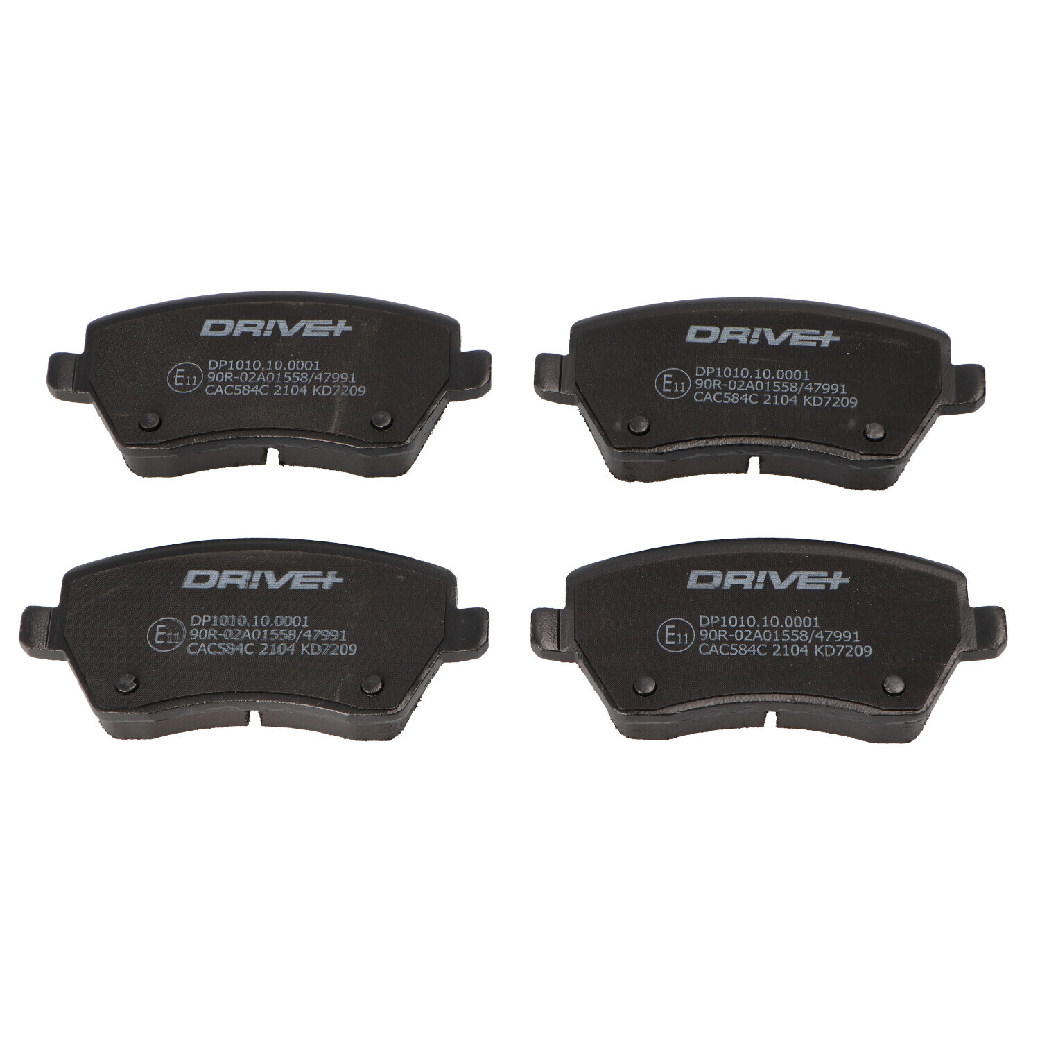 DR!VE+ Bremseklodser dp1010100001 foraksel for OPEL VAUXHALL MERCEDES-BENZ DACIA NISSAN RENAULT LADA SUZUKI