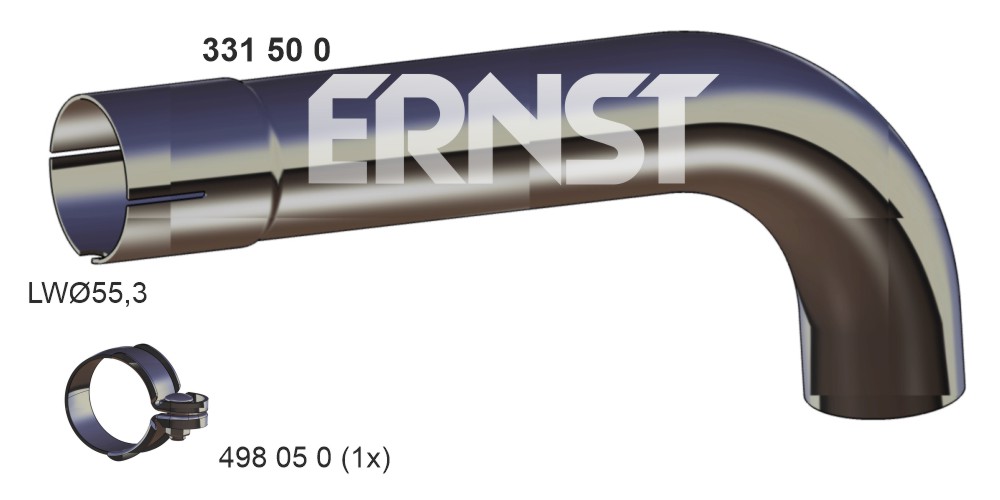 ERNST Udstødningsrør 331500 nede til højre for FORD