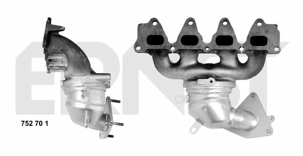 ERNST Manifouldkatalysator 752701 foran for RENAULT