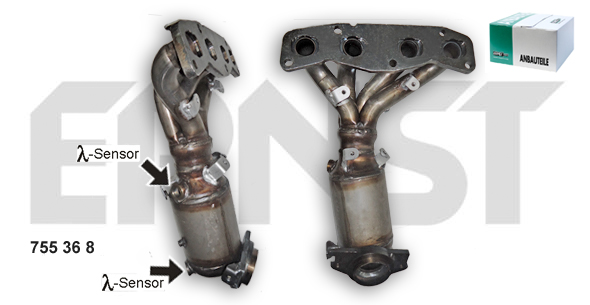 ERNST Manifouldkatalysator 755368 for NISSAN