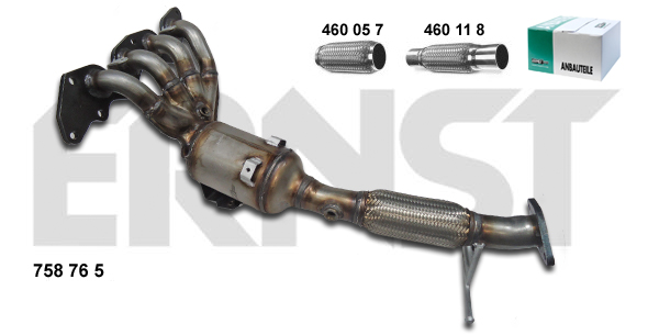 ERNST Manifouldkatalysator 758765 for FORD