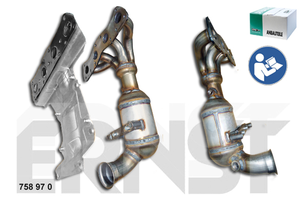 ERNST Manifouldkatalysator 758970 for BMW PEUGEOT