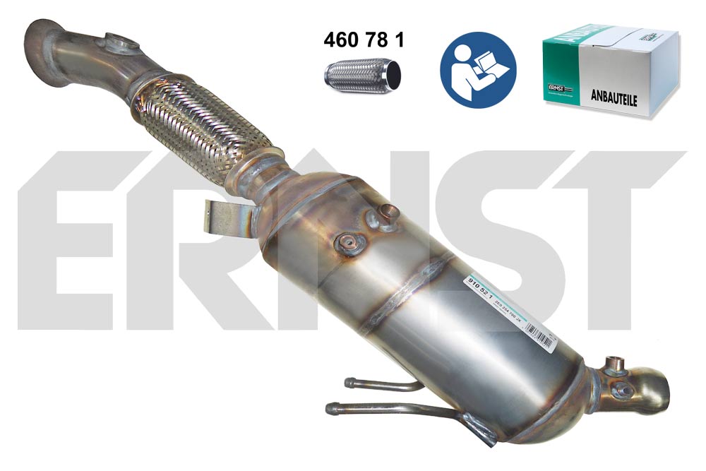 ERNST Sod-/partikelfilter, udstødningssystem 910521 for VAG