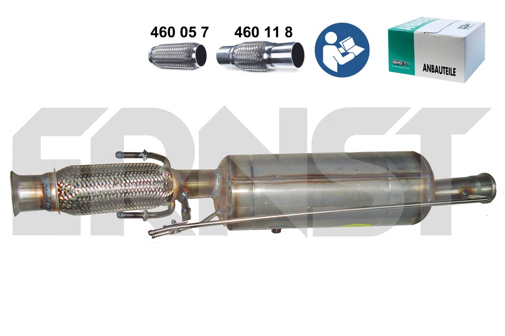 ERNST Sod-/partikelfilter, udstødningssystem 920865 for PEUGEOT CITROËN