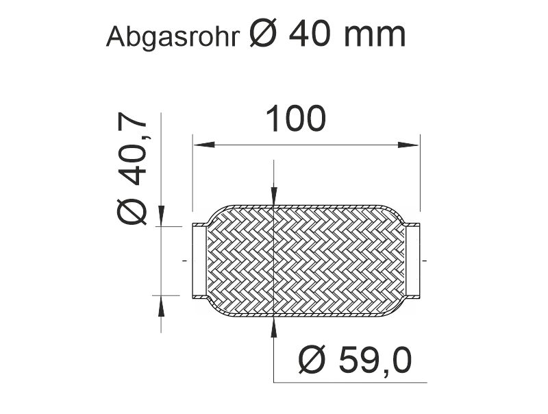 ERNST Fleksrør, udstødningssystem 460347