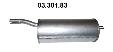 EBERSPÄCHER Bagerste lyddæmper 0330183 for FIAT