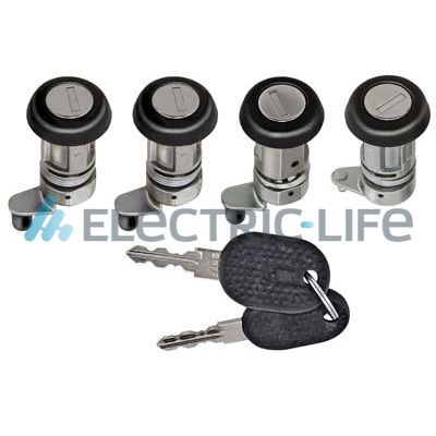 ELECTRIC LIFE Låsecylindersæt zr85103 foran til højre for FIAT