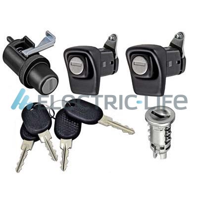 ELECTRIC LIFE Låsecylindersæt zr85104 bag for FIAT