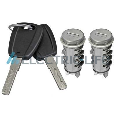 ELECTRIC LIFE Låsecylindersæt zr801218 bag for FIAT