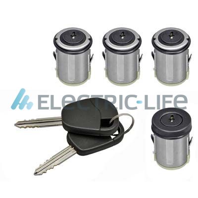ELECTRIC LIFE Låsecylindersæt zr801221 Skydedør for FIAT
