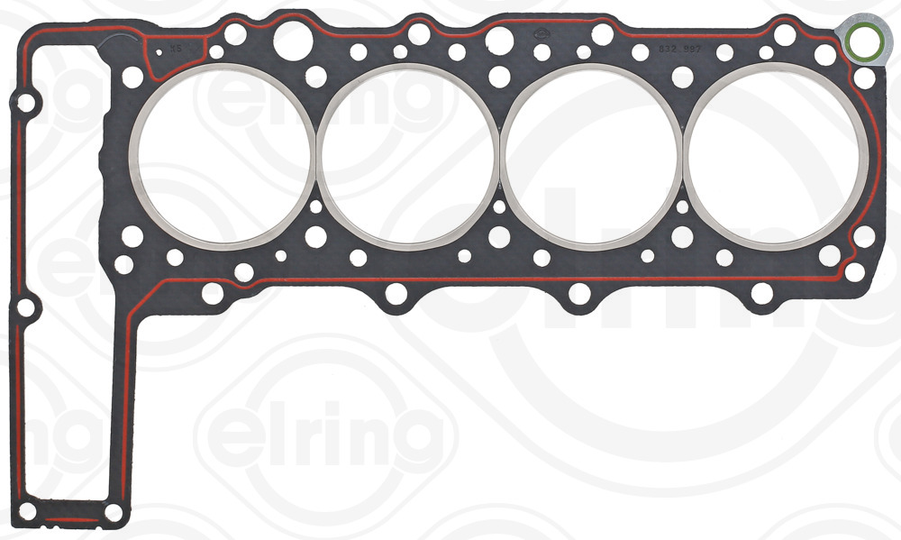 ELRING Pakning, topstykke 832.997 for MERCEDES-BENZ