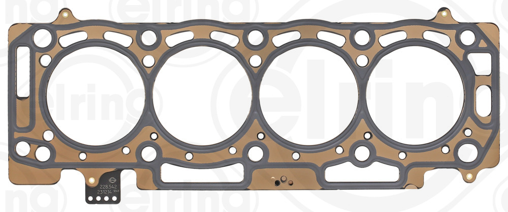 ELRING Pakning, topstykke 228542 for FORD OPEL