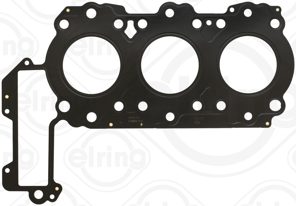 ELRING Pakning, topstykke 233231 til cylinder 1-3 for PORSCHE