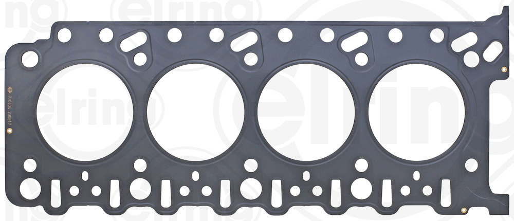 ELRING Pakning, topstykke 710704 højre for PORSCHE