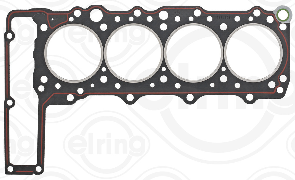 ELRING Pakning, topstykke 832.903 for MERCEDES-BENZ