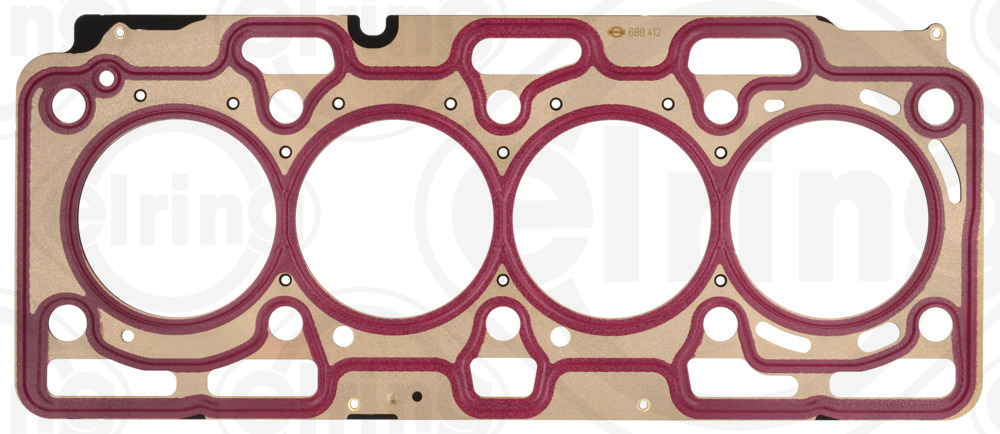 ELRING Pakning, topstykke 688412 for RENAULT MERCEDES-BENZ