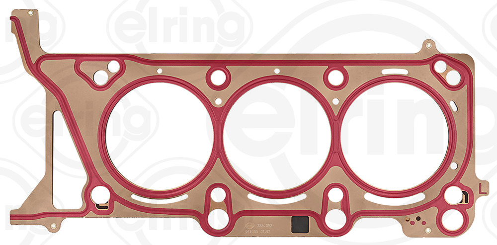 ELRING Pakning, topstykke 386392 venstre for RAM