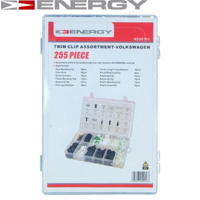 ENERGY Clipssæt, karosseri ne00763 for PEUGEOT OPEL FORD VW AUDI BMW