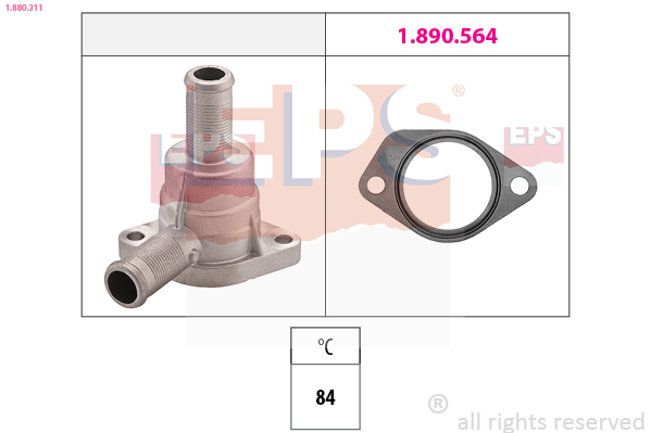 EPS Termostat, kølemiddel 1880311 for PEUGEOT