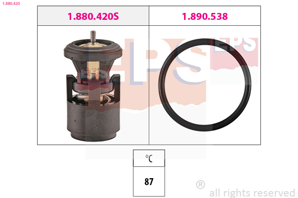 EPS Termostat, kølemiddel 1880420 for CUPRA VW