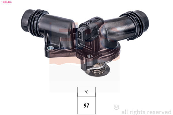 EPS Termostat, kølemiddel 1880426 for BMW
