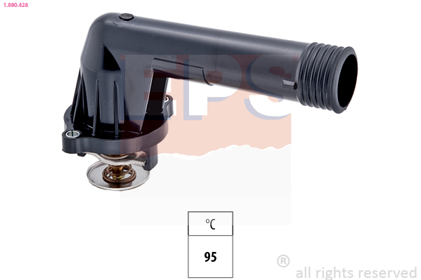 EPS Termostat, kølemiddel 1880428 for BMW