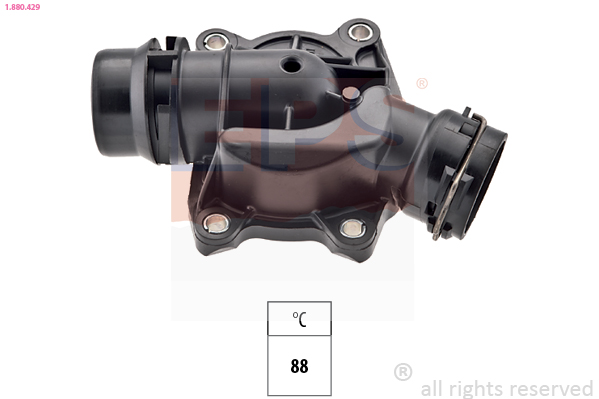 EPS Termostat, kølemiddel 1880429 for OPEL BMW GENERAL MOTORS ROVER
