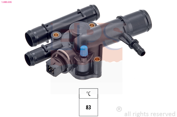 EPS Termostat, kølemiddel 1880505 for OPEL GENERAL MOTORS NISSAN RENAULT