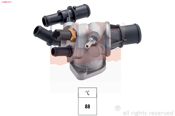 EPS Termostat, kølemiddel 1880571 for LANCIA