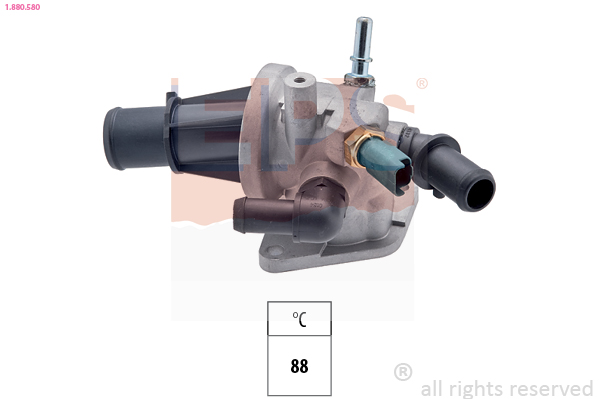 EPS Termostat, kølemiddel 1880580 for FORD LANCIA
