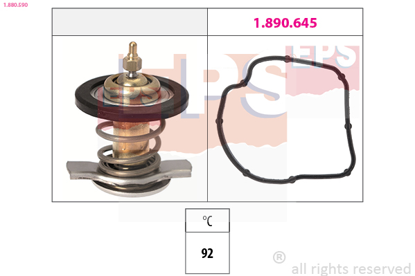 EPS Termostat, kølemiddel 1880590 for MERCEDES-BENZ