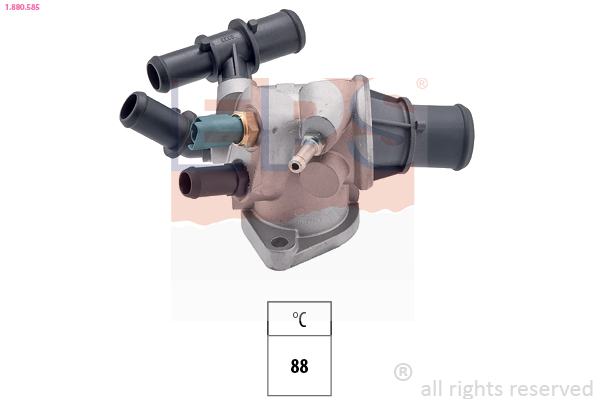 EPS Termostat, kølemiddel 1880585 for FIAT