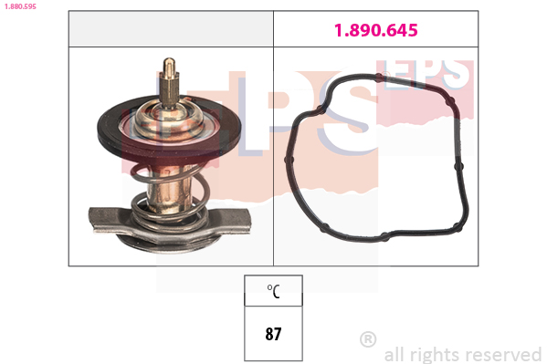 EPS Termostat, kølemiddel 1880595 for CHRYSLER MERCEDES-BENZ
