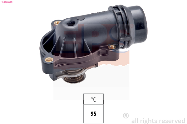 EPS Termostat, kølemiddel 1880635 for BMW