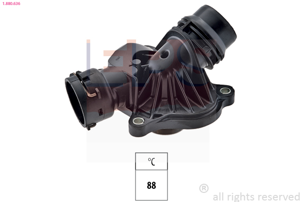 EPS Termostat, kølemiddel 1880636 for BMW