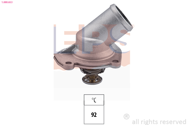 EPS Termostat, kølemiddel 1880653 for VAUXHALL OPEL GENERAL MOTORS