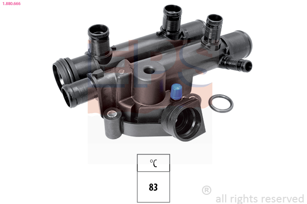EPS Termostat, kølemiddel 1880666 for OPEL GENERAL MOTORS VAUXHALL RENAULT NISSAN