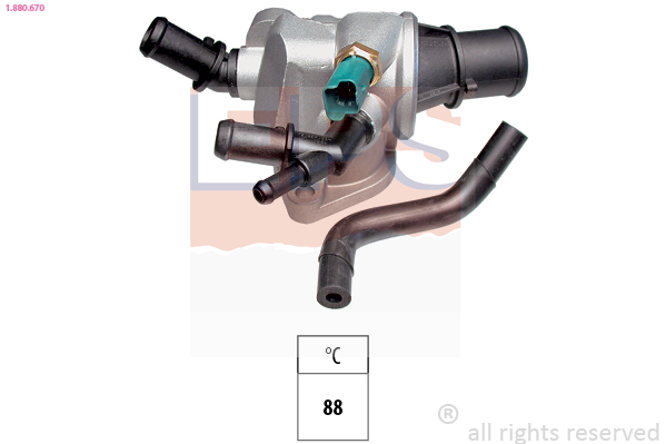 EPS Termostat, kølemiddel 1880670 for LANCIA