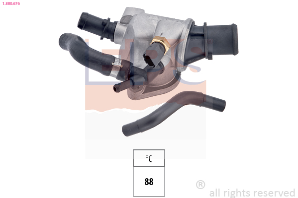 EPS Termostat, kølemiddel 1880676 for FIAT ALFA ROMEO