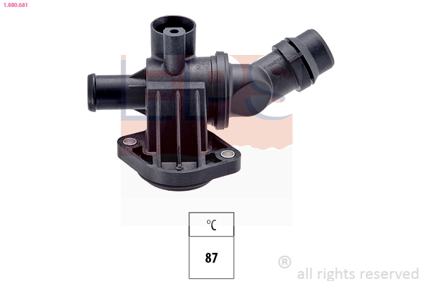 EPS Termostat, kølemiddel 1880681 for VW