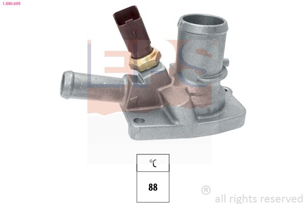 EPS Termostat, kølemiddel 1880699 for FORD LANCIA