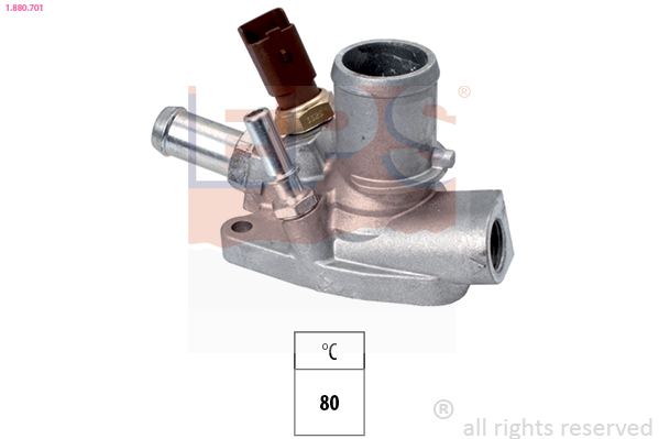EPS Termostat, kølemiddel 1880701 for OPEL ABARTH FIAT